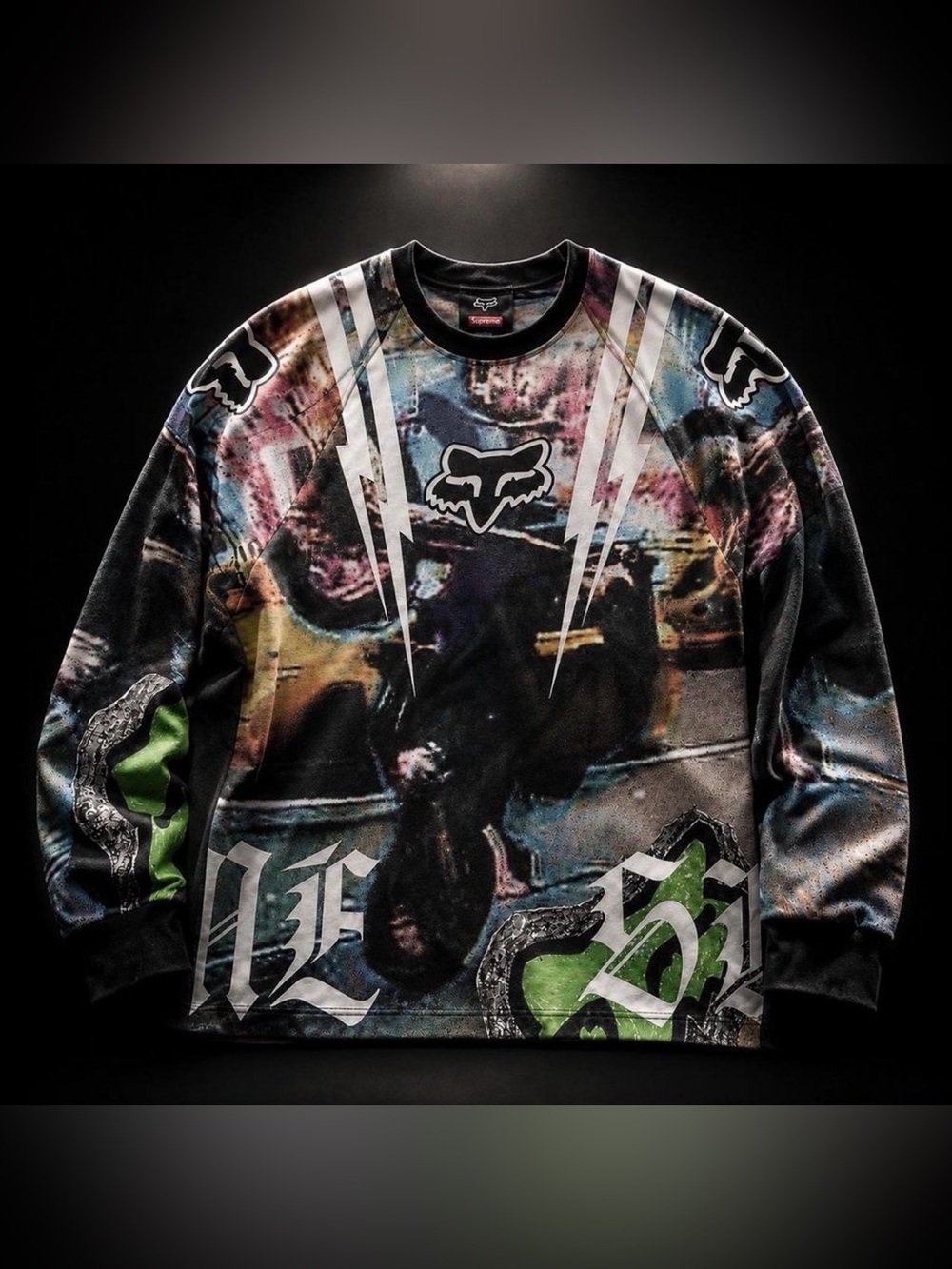 Supreme x Fox Racing Long Sleeve Shirt - Size XL - NWT - Picture 3 of 5